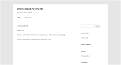 Desktop Screenshot of onlinerentpayments.com